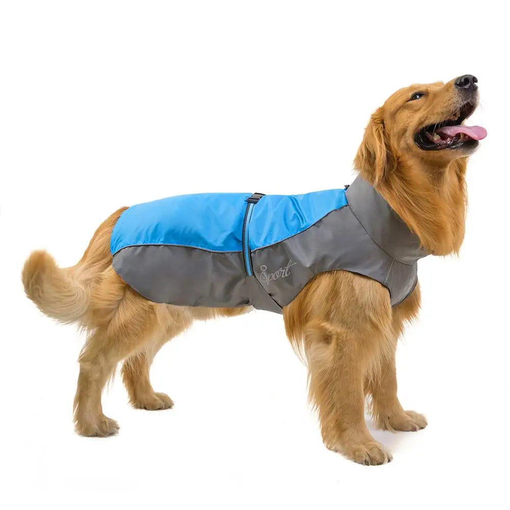 Breathable Waterproof Raincoat for Large Dogs & Cats