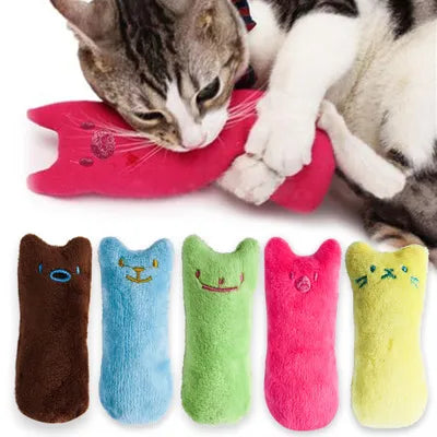 Interactive Catnip Toy: Teeth-Grinding Plush for Cats