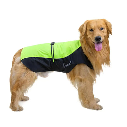 Breathable Waterproof Raincoat for Large Dogs & Cats