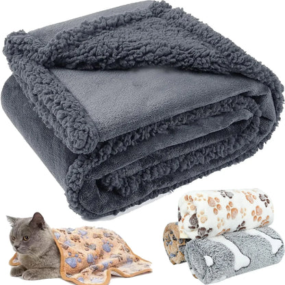 Reversible Sherpa Fleece Pet Blanket - Waterproof