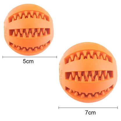 Chewable Interactive Rubber Dog Ball for Small Dogs