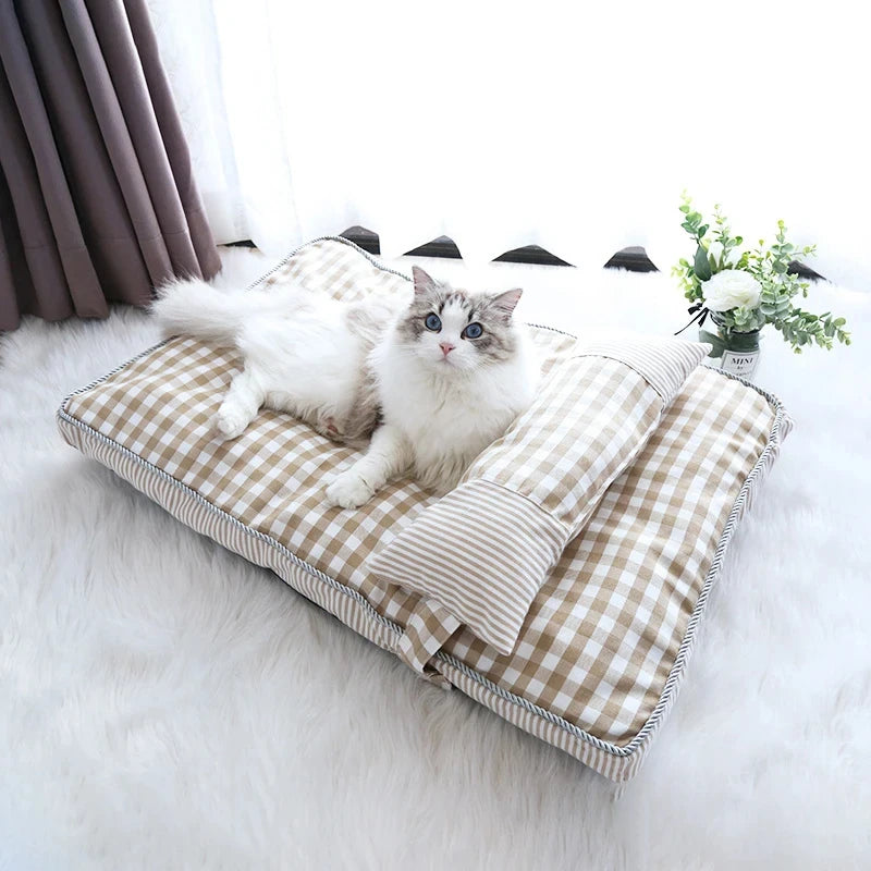 Cozy Cat & Dog Bed - Soft Lounger Cushion House