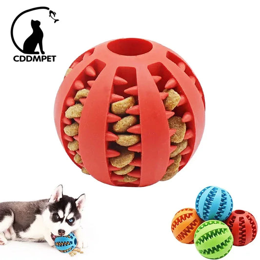 Chewable Interactive Rubber Dog Ball for Small Dogs