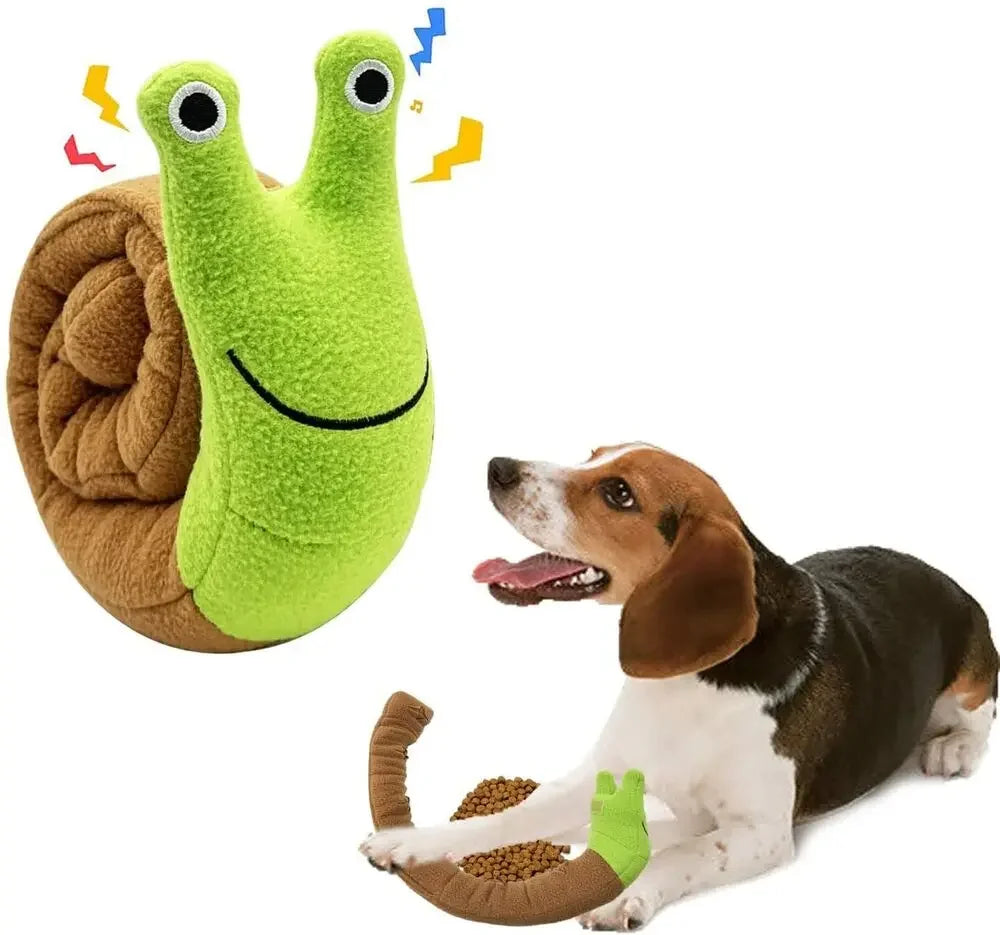 Interactive Snail Dog Toy for Mental Stimulation