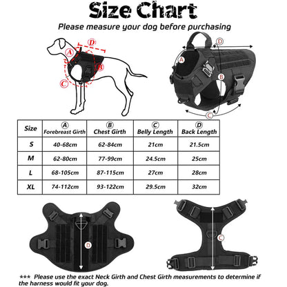 Dog Harness & Leash Set for German Shepherds & Malinois