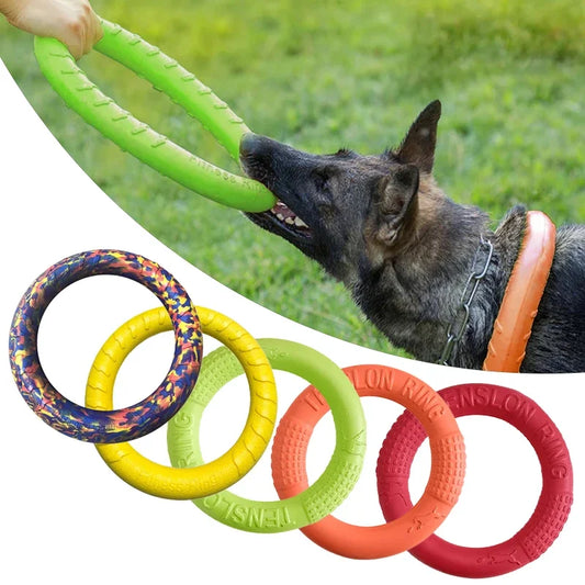 nteractive Dog Training Ring: EVA Flying Disc for Puppy Play