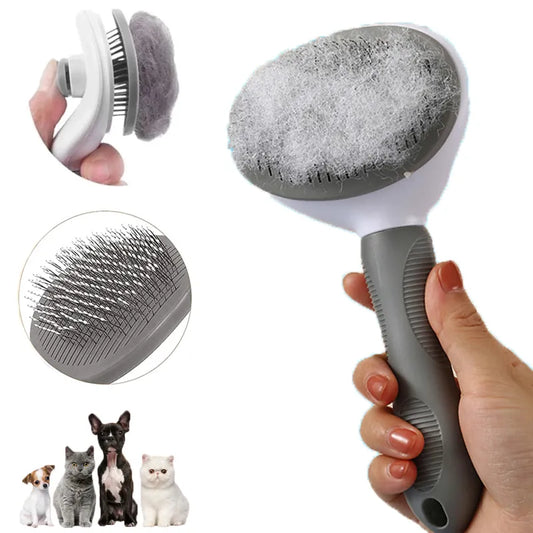 Pet Hair Remover Brush for Dogs & Cats – Stainless Steel