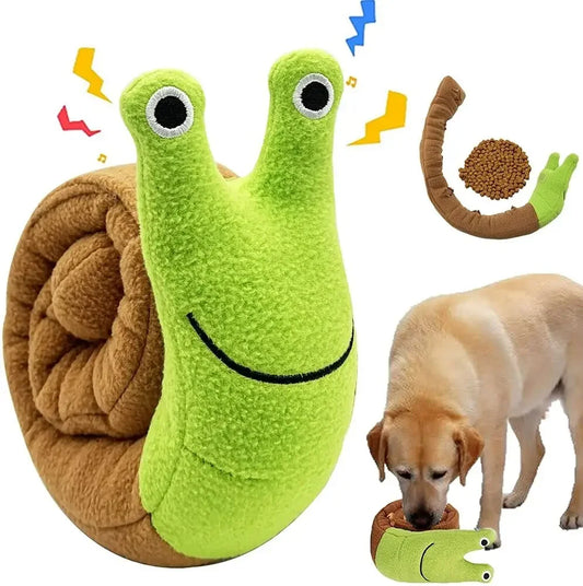 Interactive Snail Dog Toy for Mental Stimulation