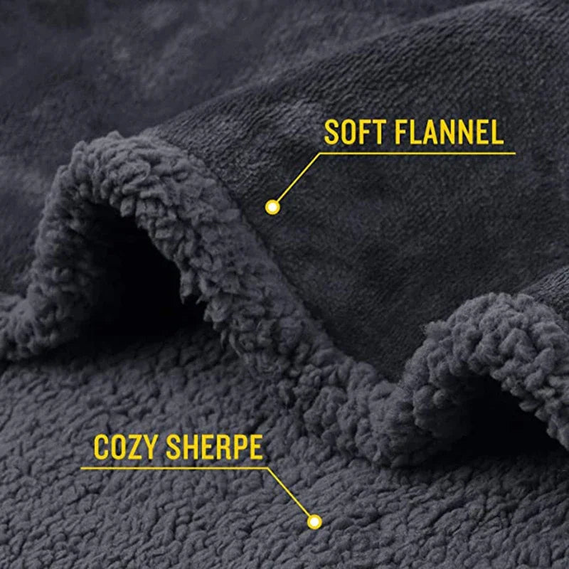 Reversible Sherpa Fleece Pet Blanket - Waterproof