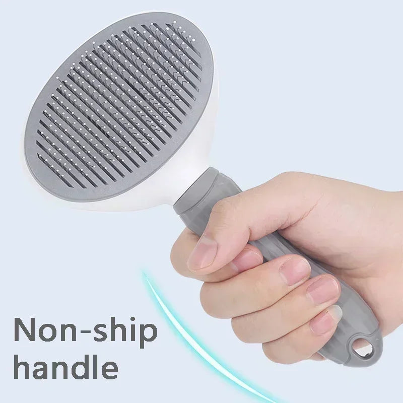 Pet Hair Remover Brush - Stainless Steel for Dogs & Cats