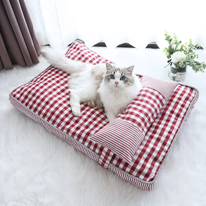 Cozy Cat & Dog Bed - Soft Lounger Cushion House