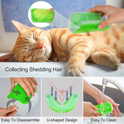 Cat Scratcher Massager | Grooming Tool & Hair Brush