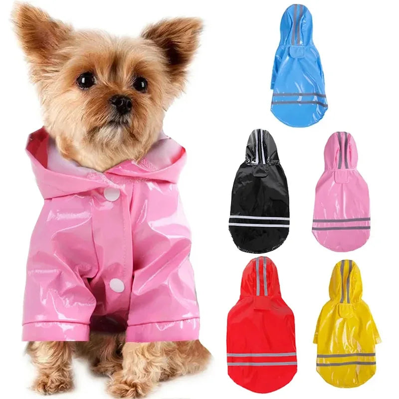 Waterproof Reflective Raincoat for Small Dogs & Puppies