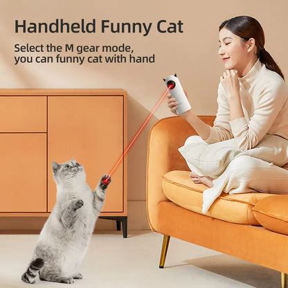 Smart Interactive Laser Cat Toy | Automatic LED Teaser for Indoor Pets