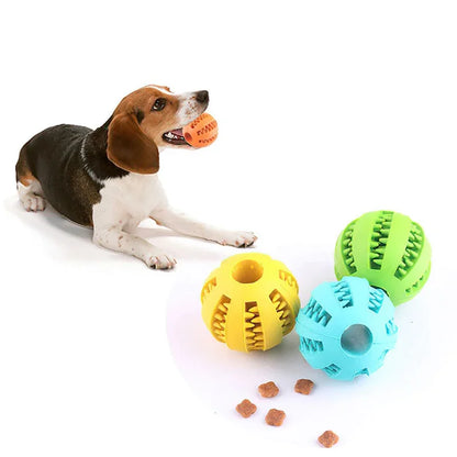 Chewable Interactive Rubber Dog Ball for Small Dogs