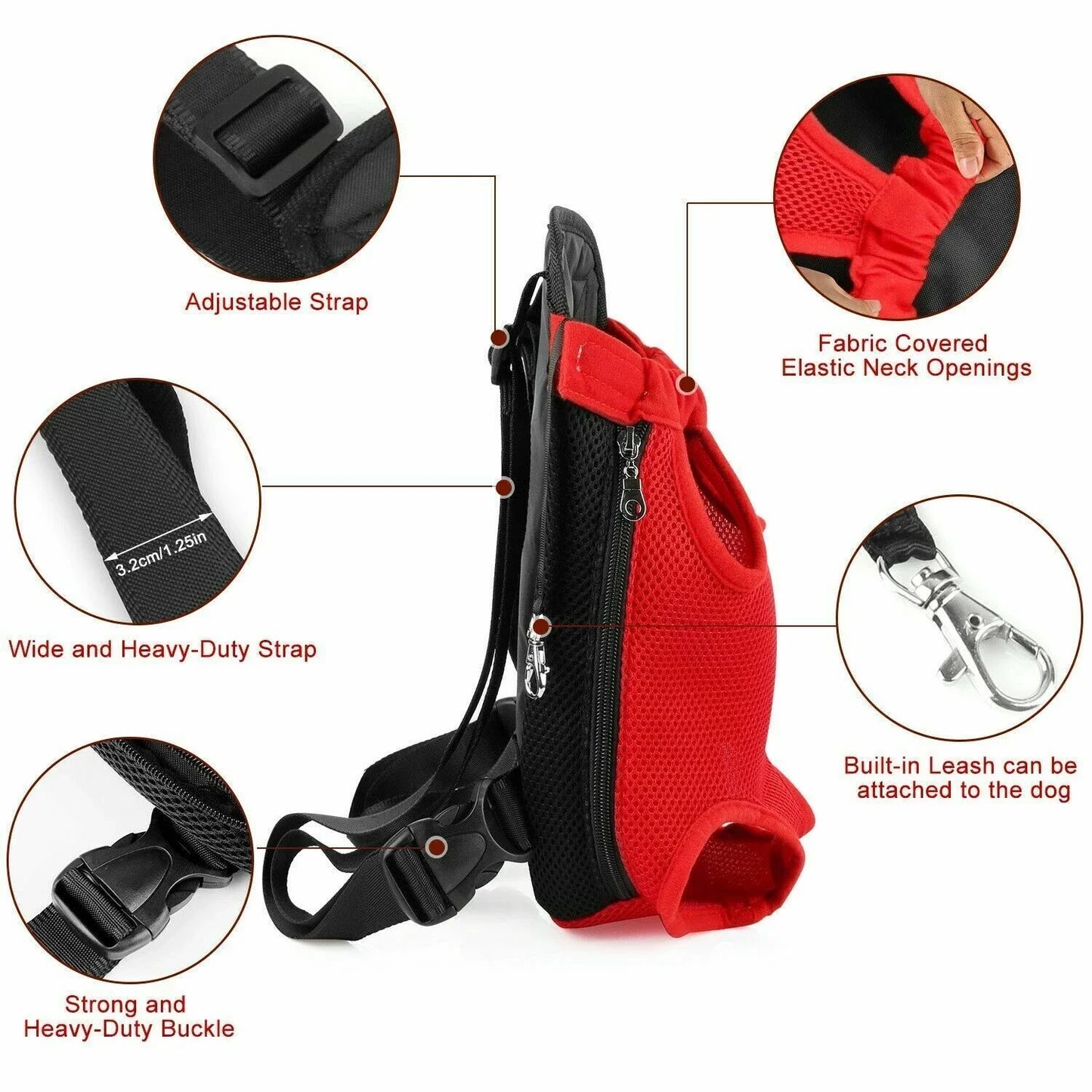 Breathable Dog Carrier Backpack for Small Pets