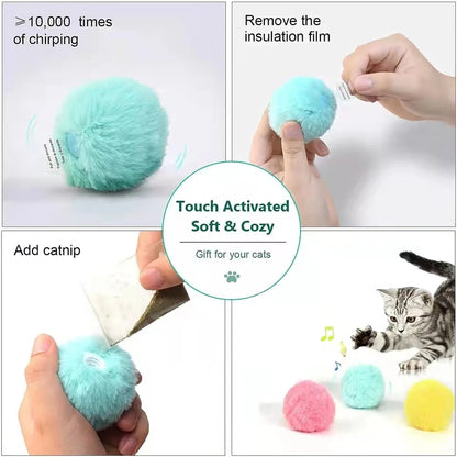 Smart Catnip Ball - Electric Plush Toy for Kittens