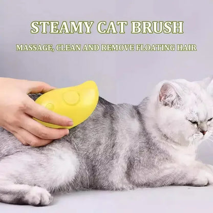 3-in-1 Electric Pet Grooming Brush with Steamy Spray