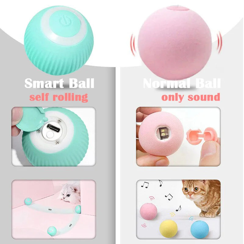 Automatic Rolling Cat Toy | Interactive Electric Smart Ball