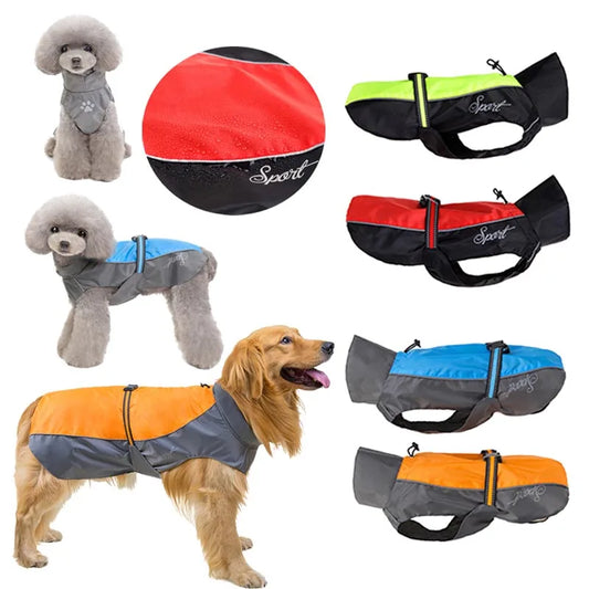 Waterproof Reflective Dog Raincoat - for all pet sizes