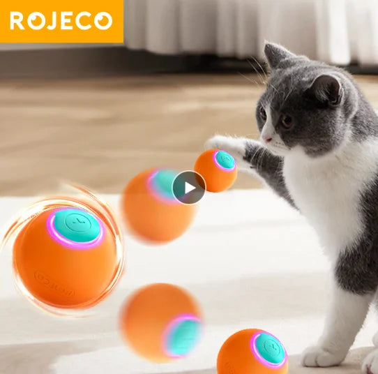 Smart Interactive Cat Toy | Automatic Rolling Ball for Cats & Dogs