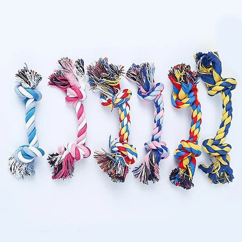 Pet Puppy Chew Toy - Durable Hemp Rope Knot for Teeth Cleaning