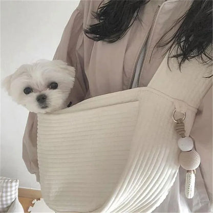 Handmade Canvas Pet Carrier | Comfortable Sling Bag