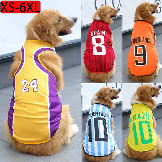 Summer Pet Sport Jersey for Dogs