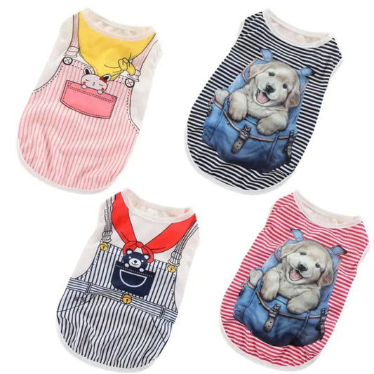 Summer Pet Cat Dog Vest T-shirt