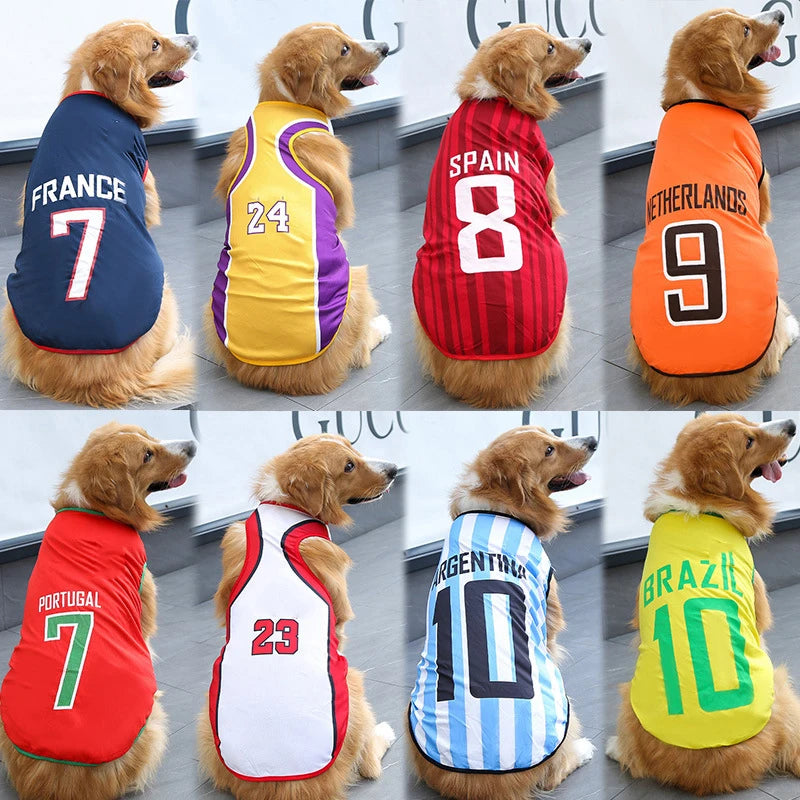 Summer Pet Sport Jersey for Dogs