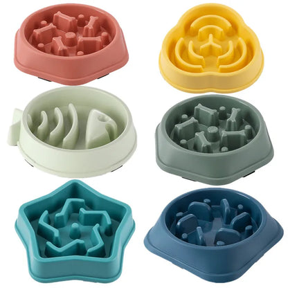 Slow Feeder Bowl for Pets - Healthy, Non-Slip