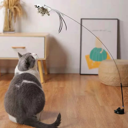 Feather Cat Toy with Bell - Fun for Kittens & Cats