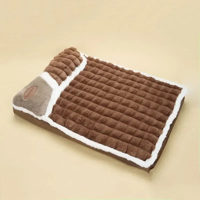 Fluffy Warm Pet Cushion for Winter | Washable Bed