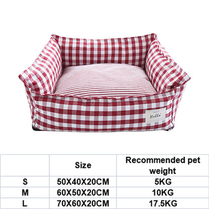 Cozy Pet Bed for Dogs & Cats - Soft Lattice Basket