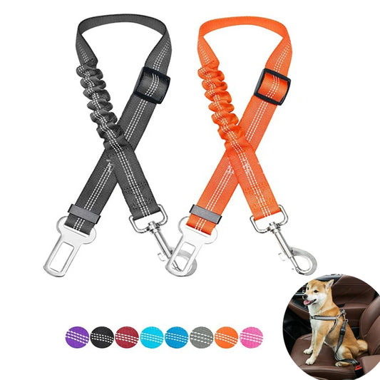 Adjustable Reflective Dog Car Seat Belt Harness