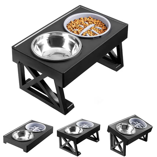 Adjustable Dog Bowl Stand for Medium & Large Dogs