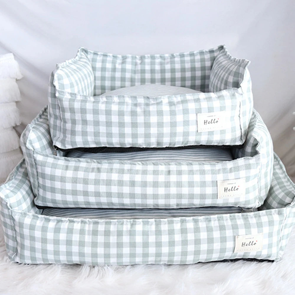 Hanpanda Plaid Soft Washable Dog Bed & Cat Sofa