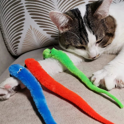 Cat Stick Toy Replacement Head - Plush Worm Accessories