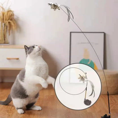 Feather Cat Toy with Bell - Fun for Kittens & Cats