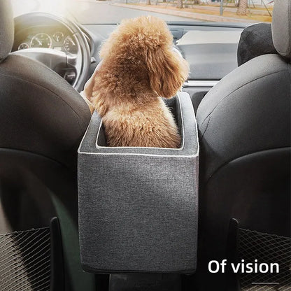 Portable Car Seat Bed for Small Dogs & Cats | Safety Travel Carrier