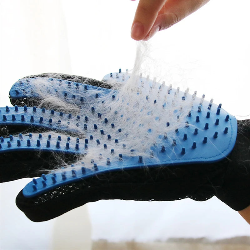 Cat & Dog Grooming Glove: Deshedding, Bathing, Massage