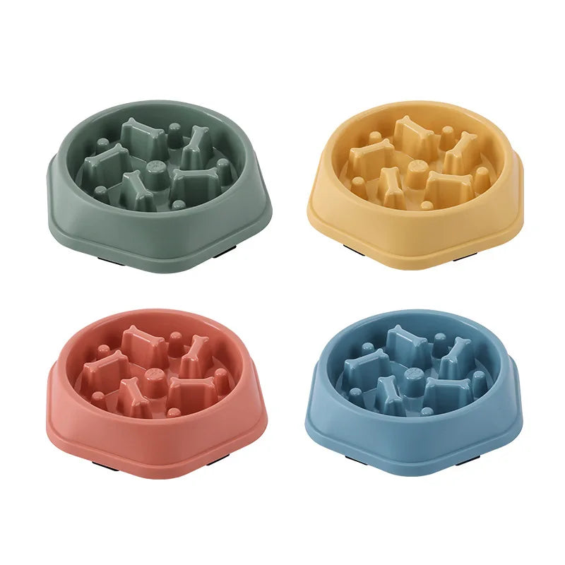 Slow Feeder Bowl for Pets - Healthy, Non-Slip