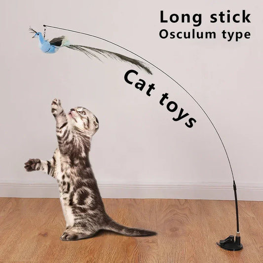 Interactive Cat Teaser Wand with Bell – Fun Kitten Toy