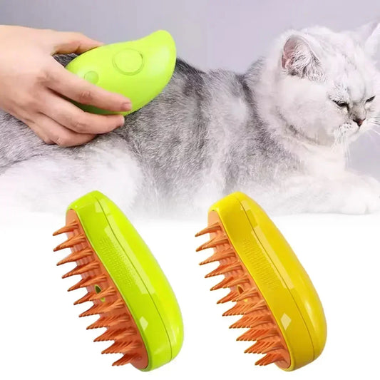 3-in-1 Electric Pet Grooming Brush for Cats & Dogs