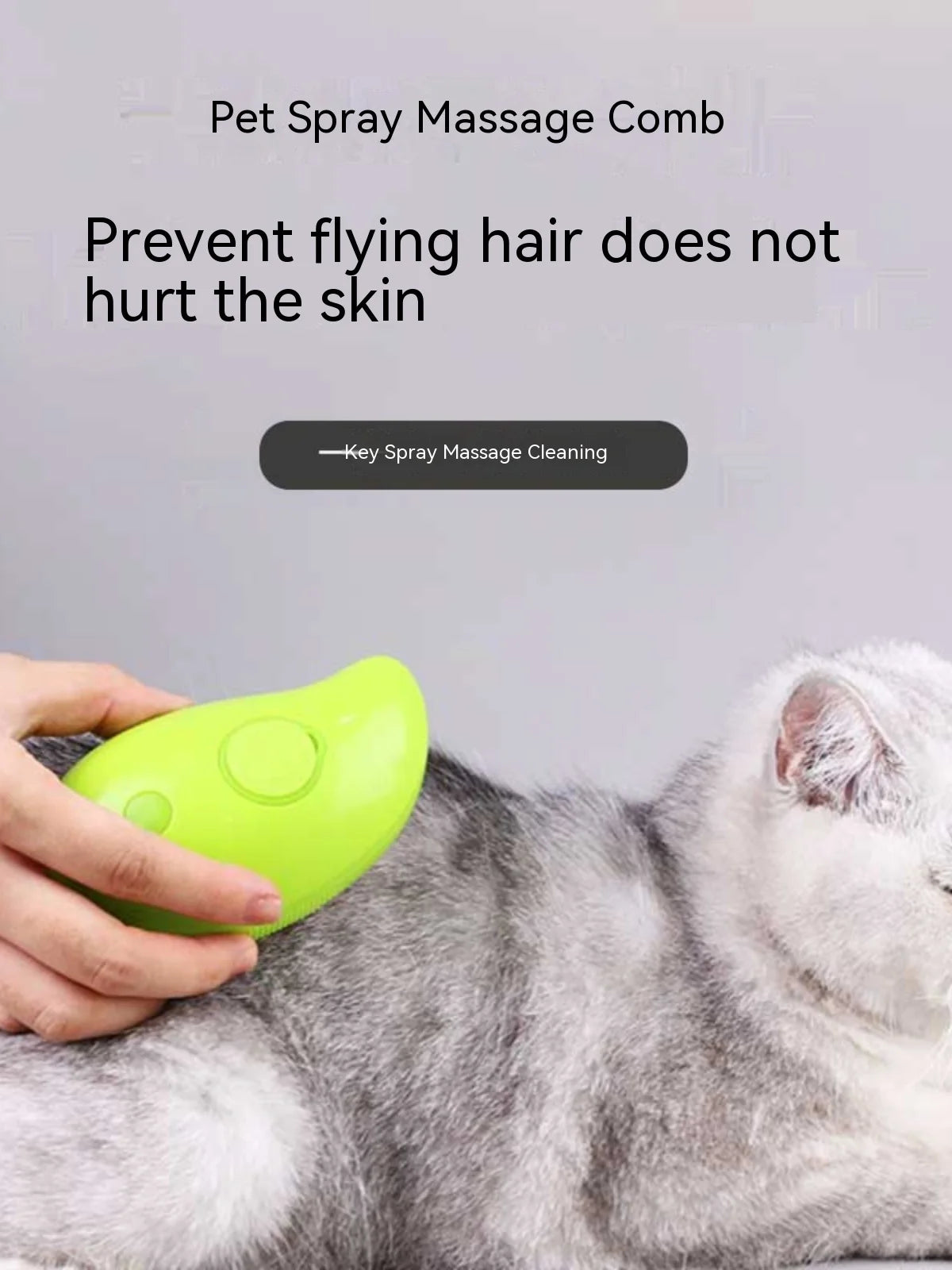 Pet Massage Comb | Electric, USB Charging, Hair Removal