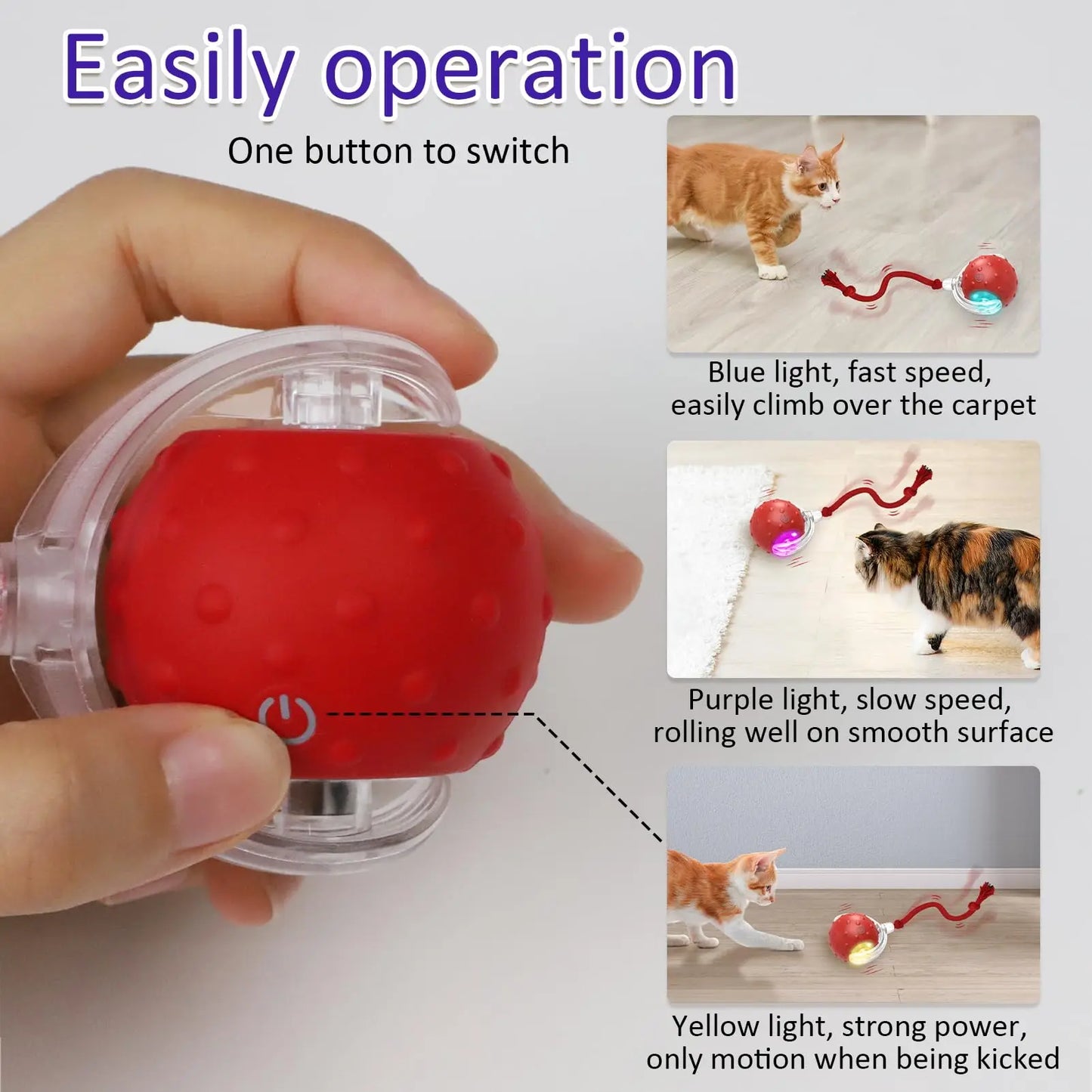 Interactive Motion Sensor Cat Toy with Chirping Bird Sound